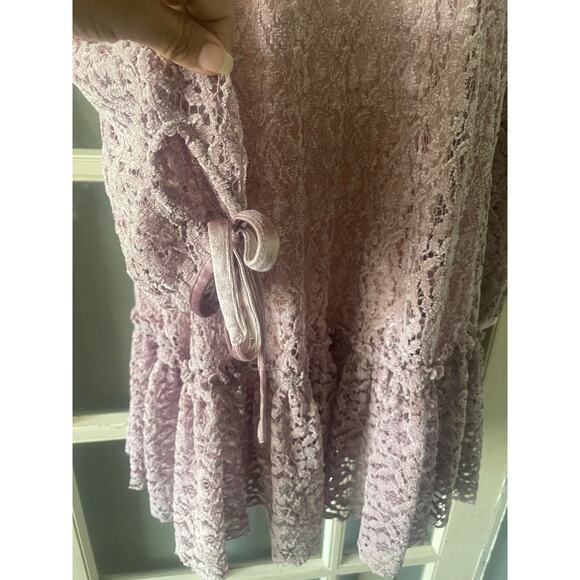 Free People Jenny‎ Purple Crush Velvet  Dress - Picture 7 of 11